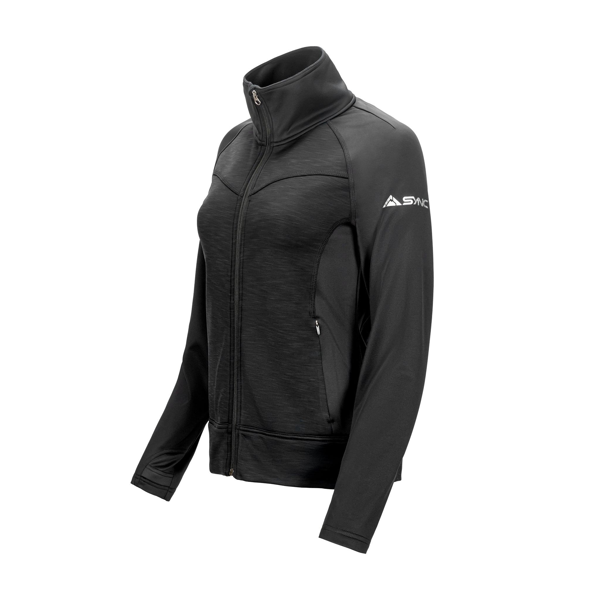 sync-performance-women's-benchmark-fleece-black-side