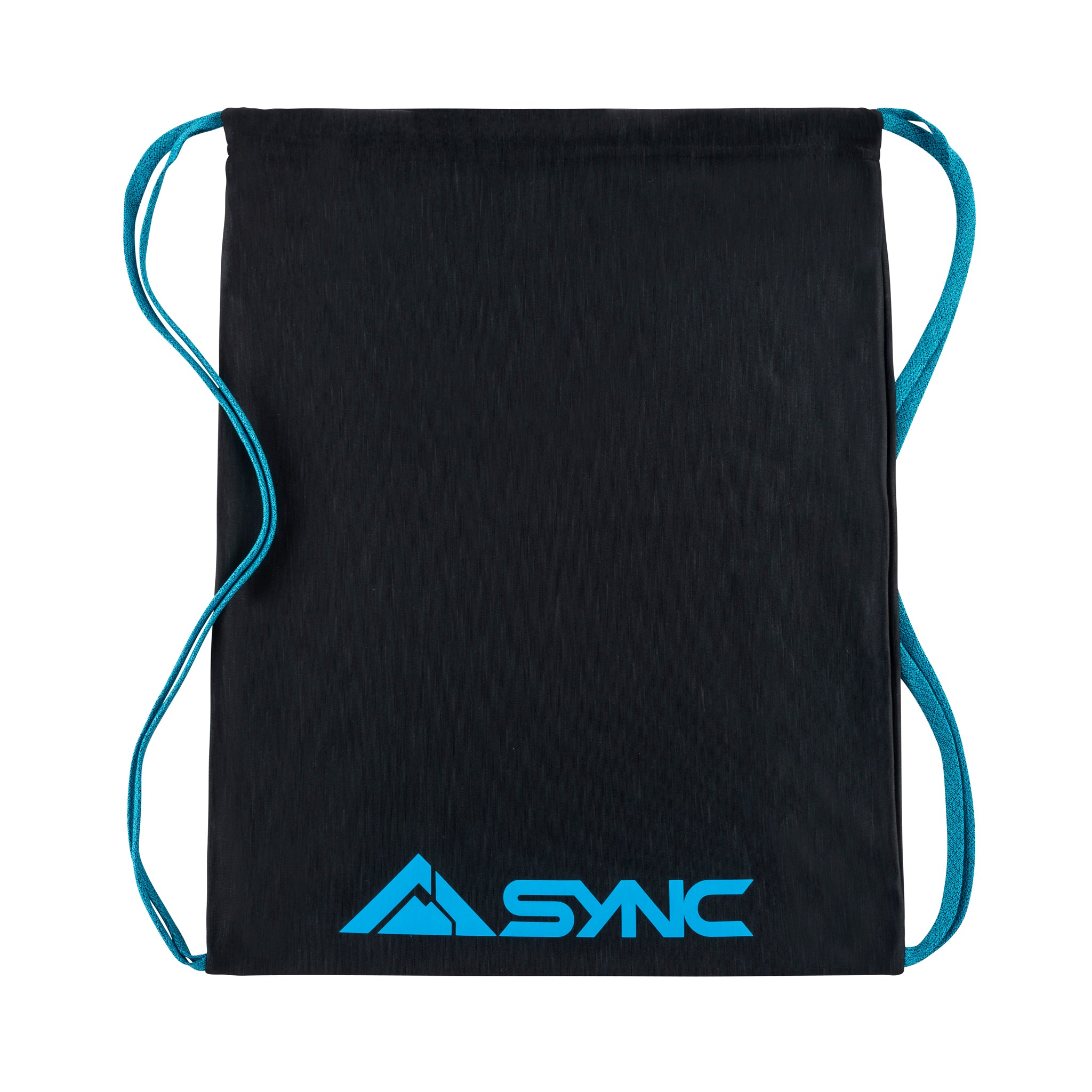 sync-performance-drawstring-bag-front-black-front