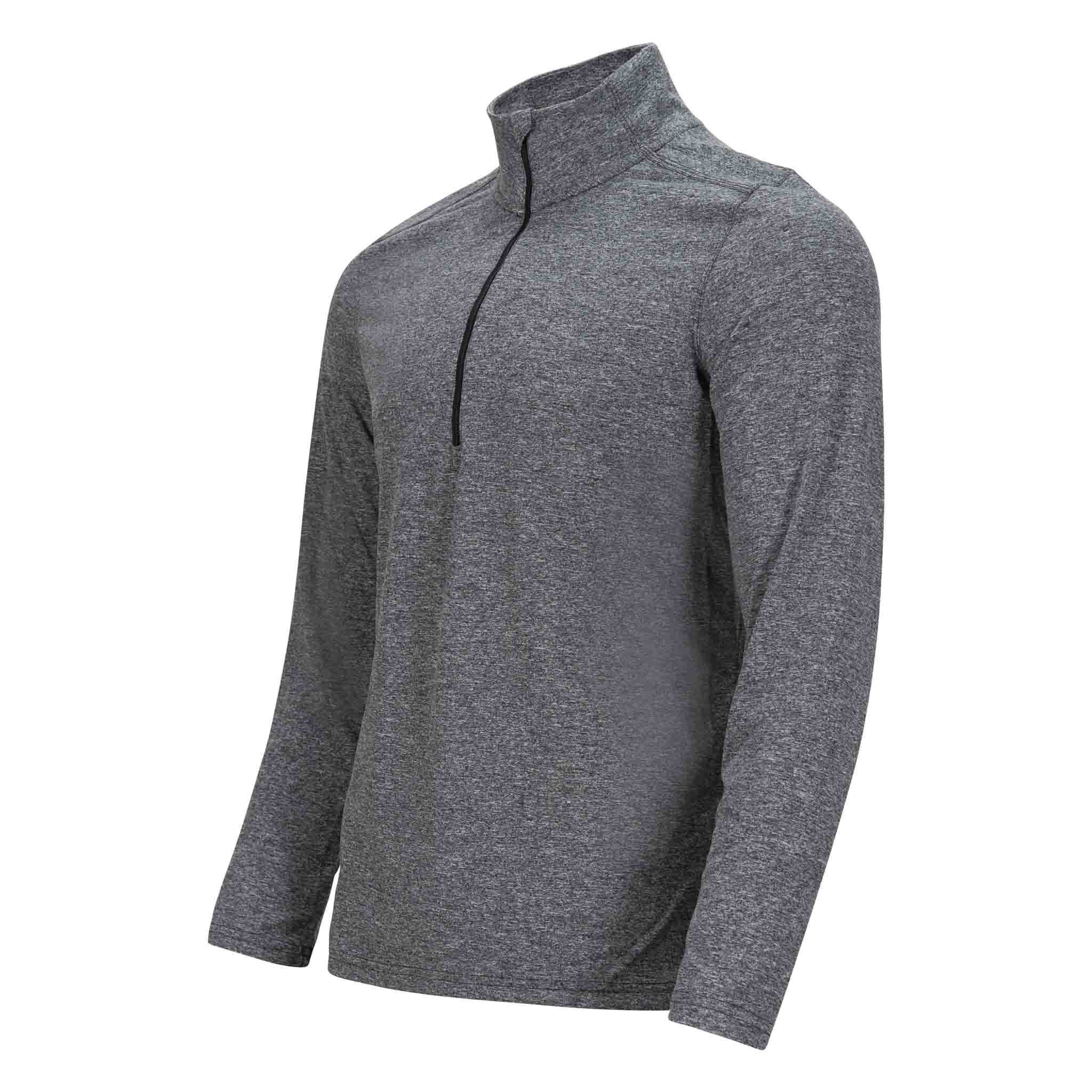 Mens-Deluge-Quarter-Zip-Grey-Side