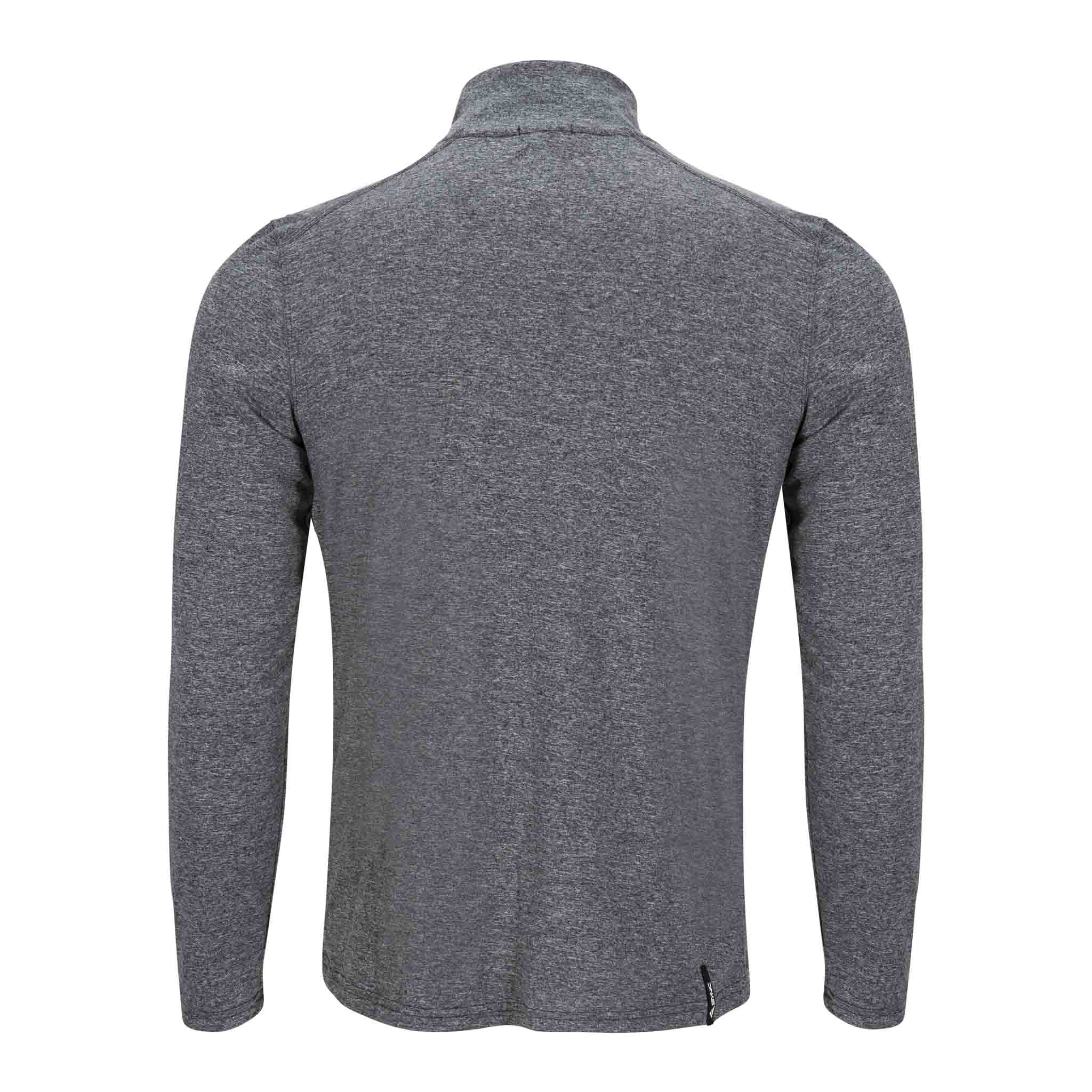 Mens-Deluge-Quarter-Zip-Grey-Back