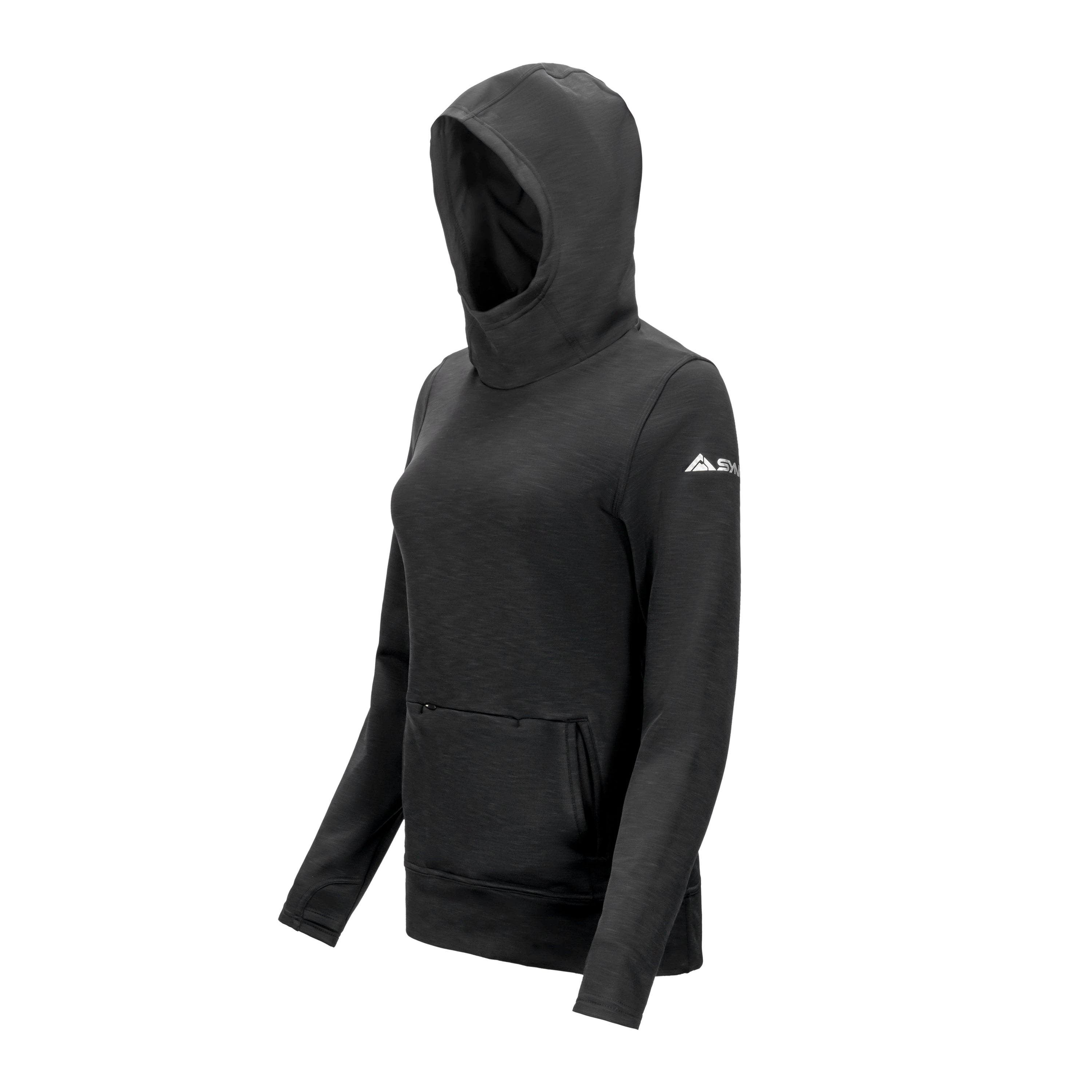 sync-performance-women's-benchmark-hoodie-black-side