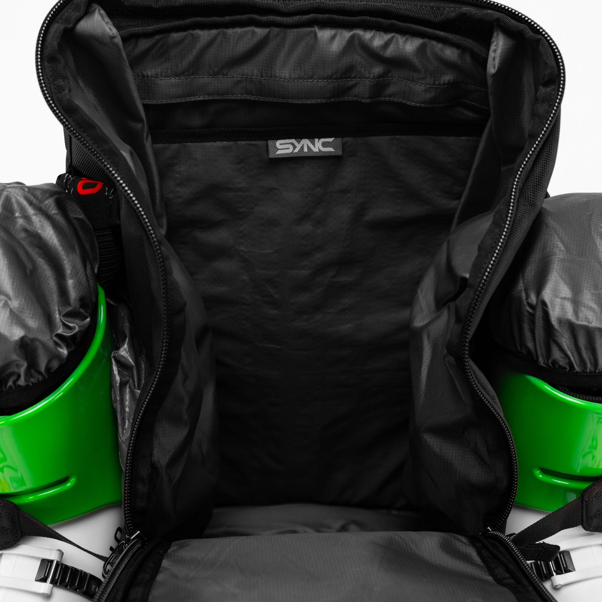 sync-performance-athlete-ski-race-backpack-open-empty