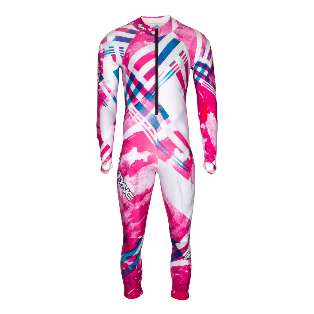 sync-performance-Berit-Adult-Ski-Race-Suit-Pink-Front