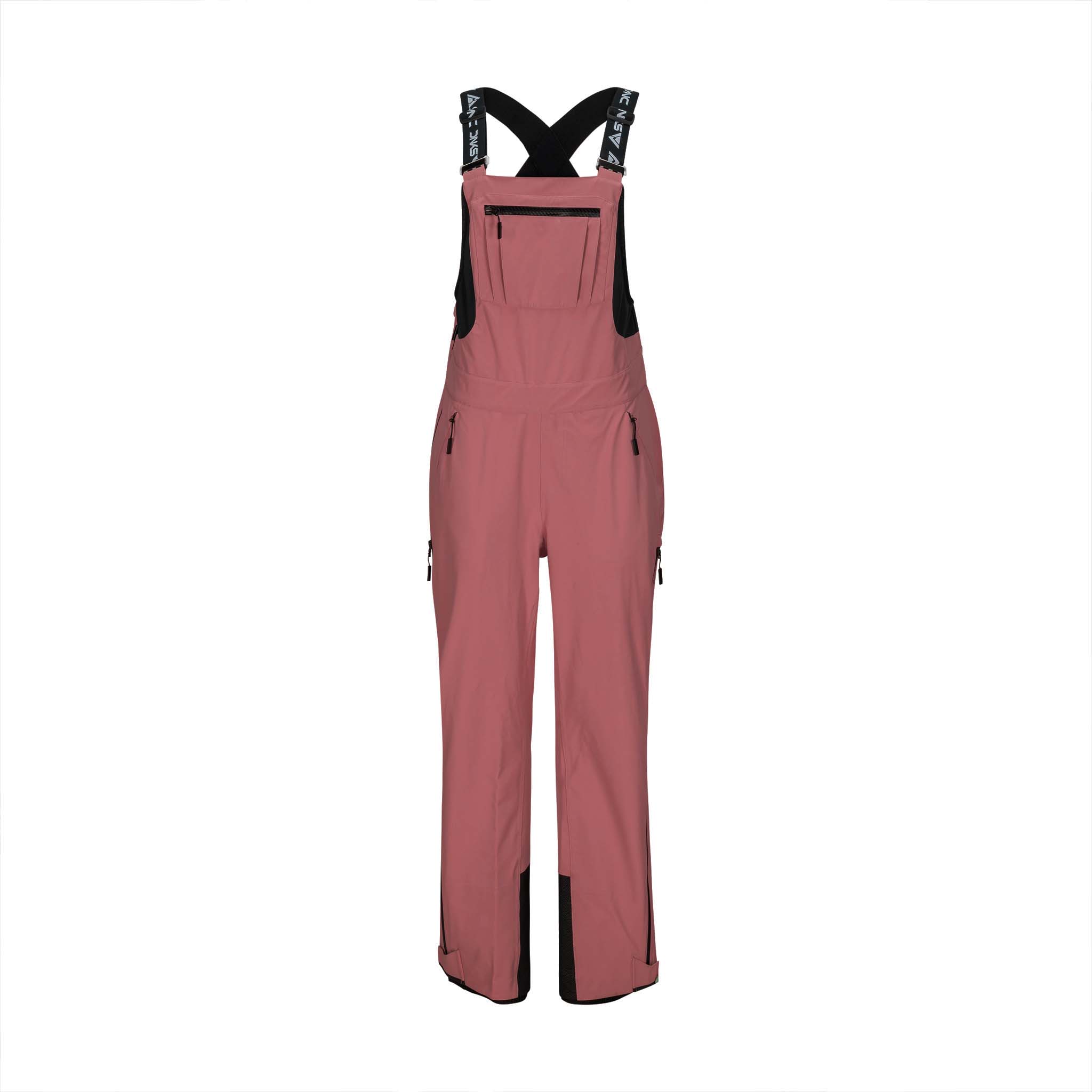sync-performance-womens-headwall-bib-pant-wild-ginger-front