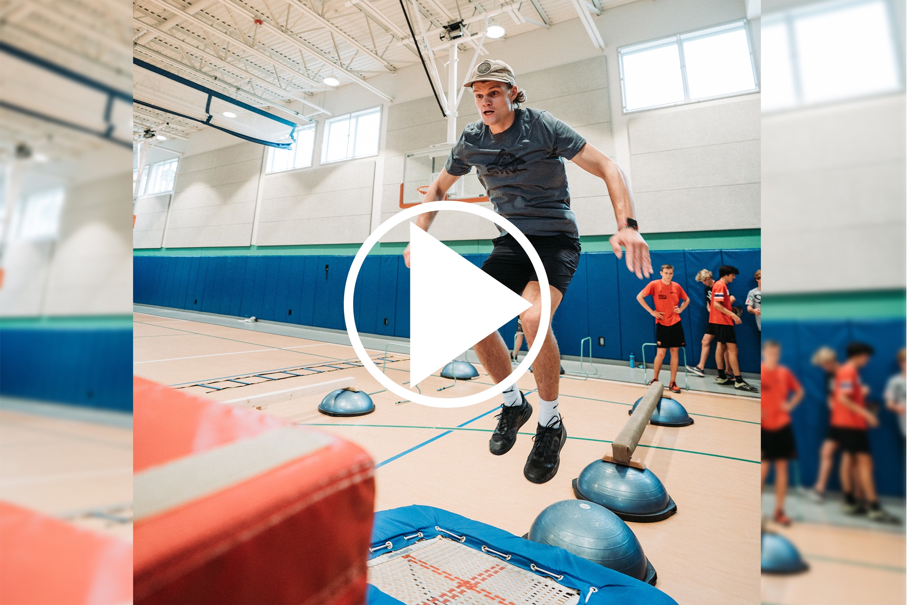 At Home Dryland: Trampoline Lateral Jumps