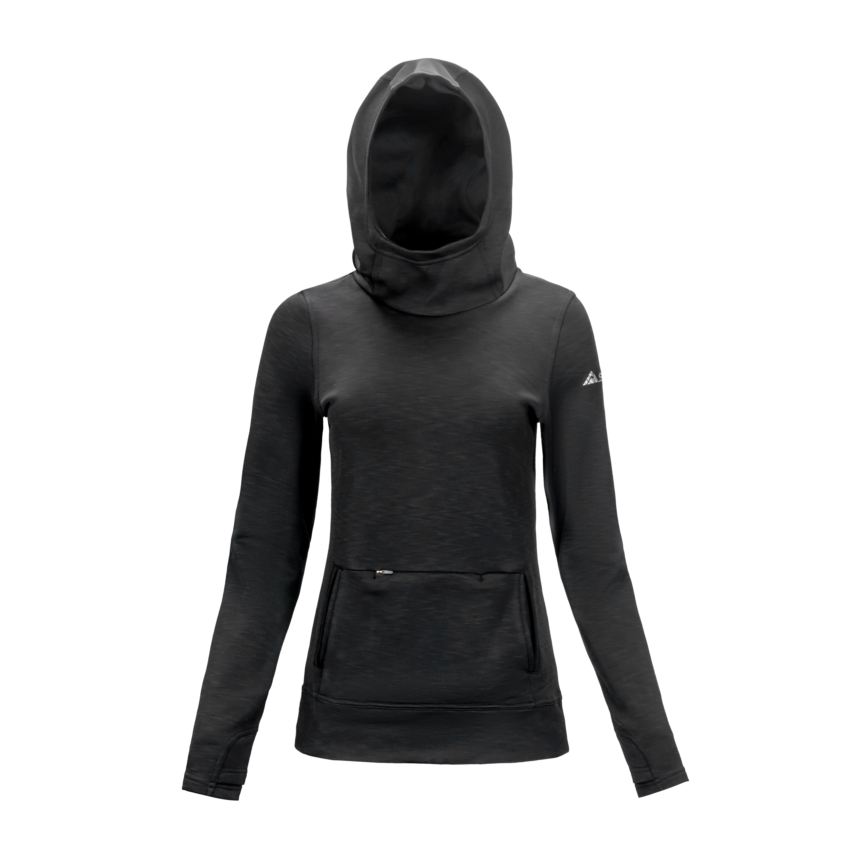 sync-performance-women's-benchmark-hoodie-black-front