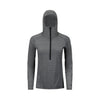 sync-performance-women's-deluge-1/2-zip-hooded-long-sleeve-grey-front