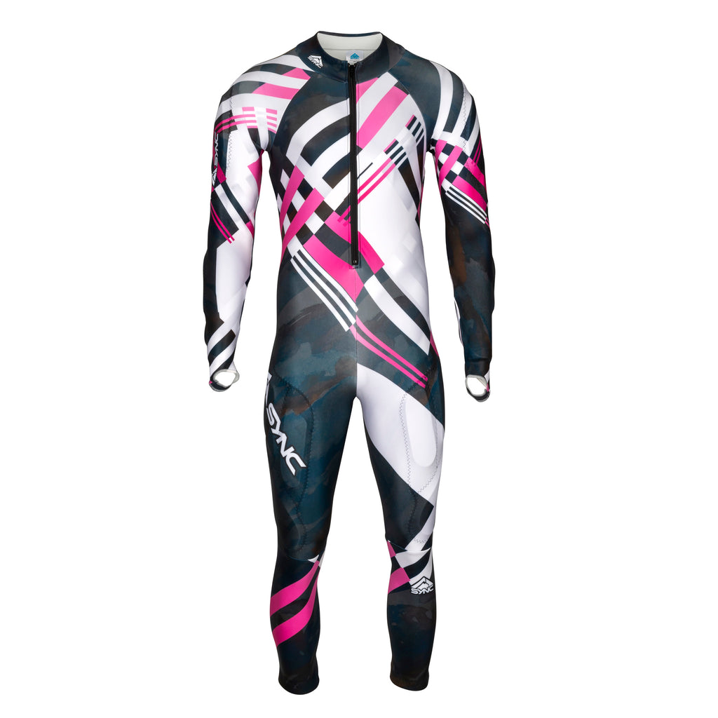 sync-performance-Berit-Adult-Ski-Race-Suit-Black-Pink-Front