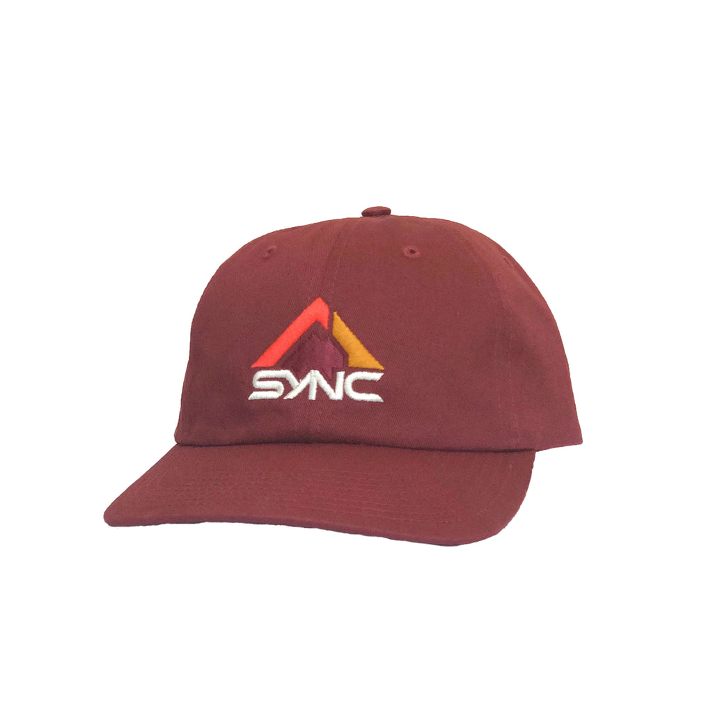 sync-performance-dad-hat-maroon-front